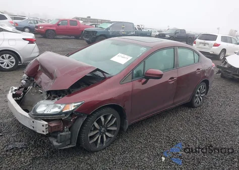 2014 Honda Civic Ex-L z USA, uszkodzony, nr VIN 2HGFB2F97EH550449